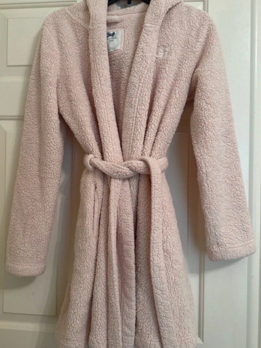 Hollister Plush Sherpa light pink Robe